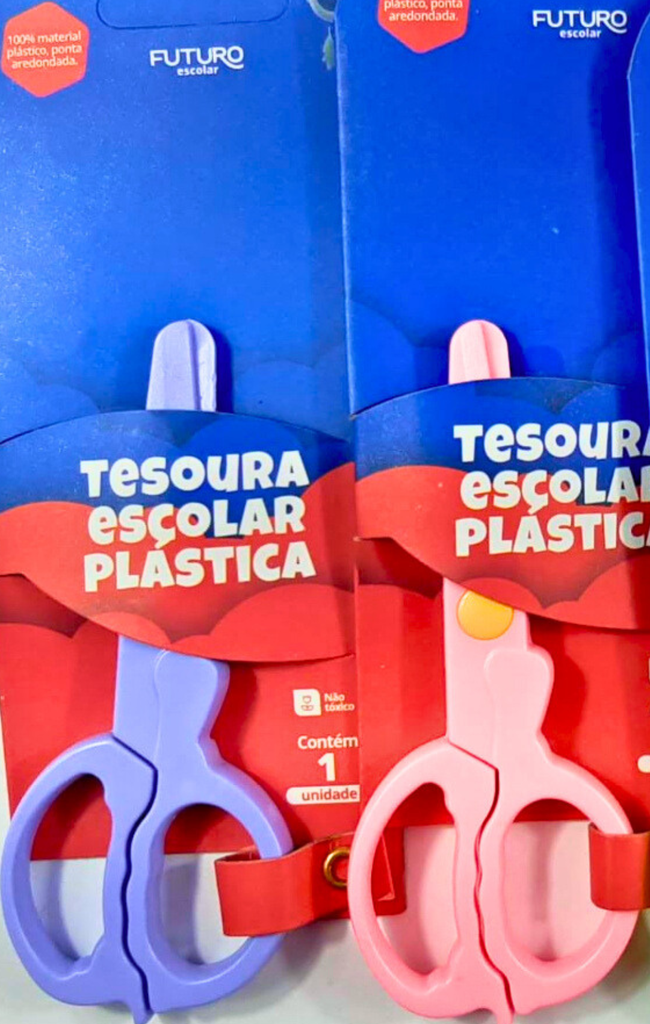 TESOURA ESCOLAR - (SÓ CORTA PAPEL) - FUTURO