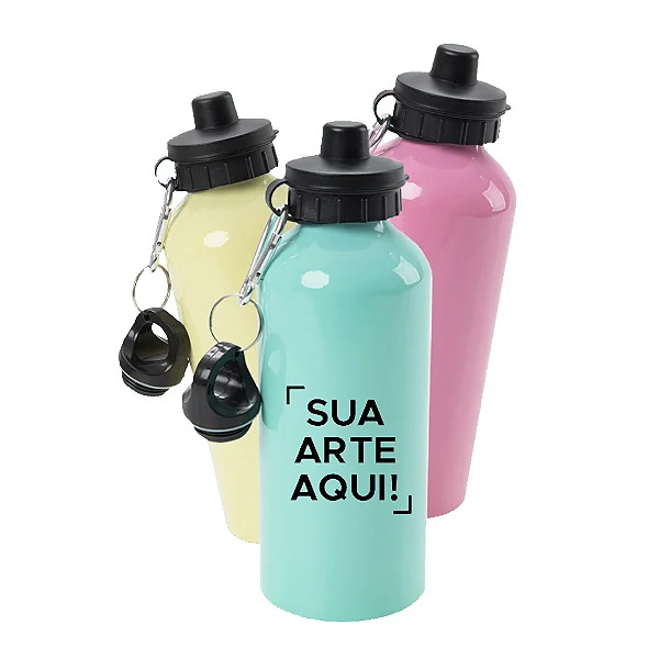 Squeeze Garrafa dolce Com dois Bicos Para Sublimação de 600ml