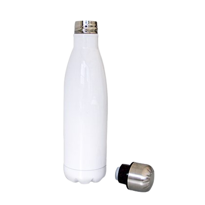 SQUEEZE GARRAFA TÉRMICA INOX BRANCA 450ML