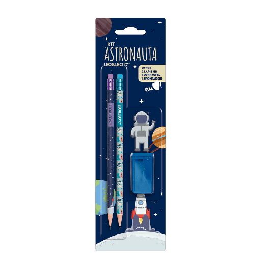 KIT ESCOLAR ASTRONAUTA LEO E LEO