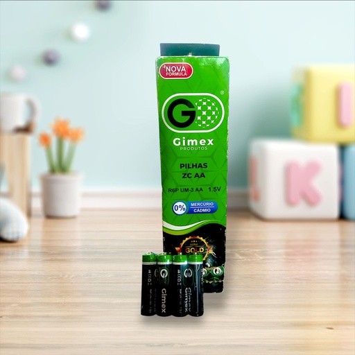 [BATERIA AA VERDE] PILHA AA GIMEX