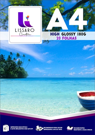 PAPEL FOTO 180G A4 PACOTE C/ 20FLS